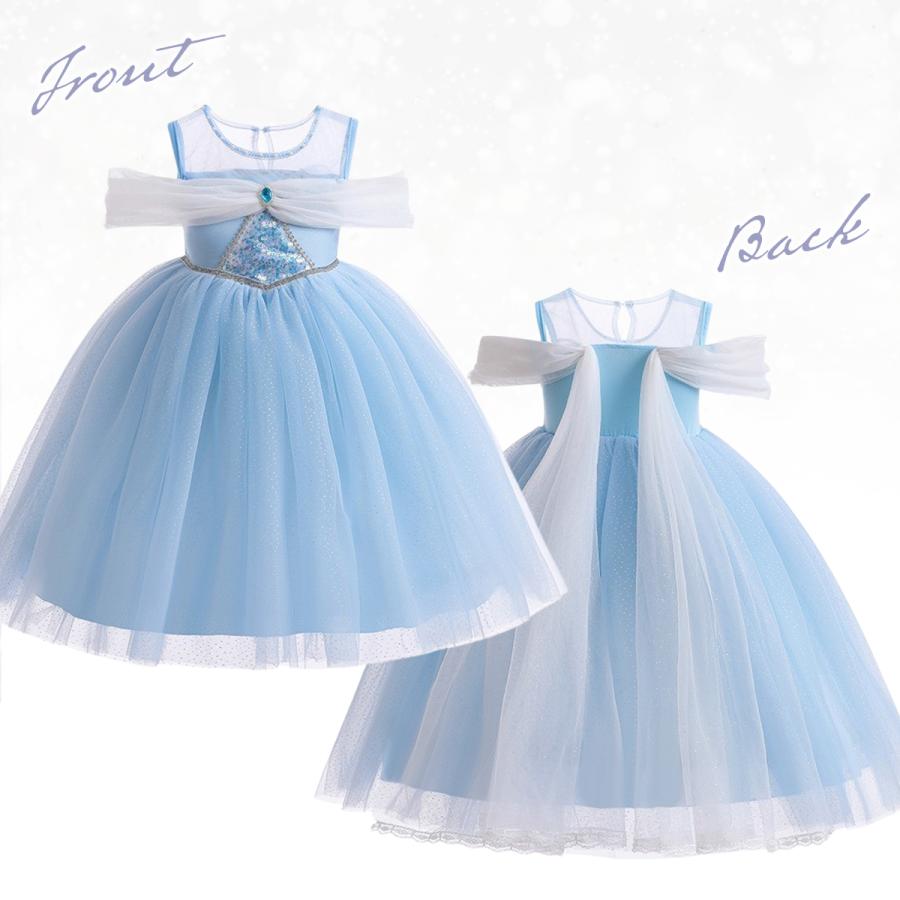 プリンセス ドレス 子供 エルサ 雪の女王 人魚姫 リトルマーメイド