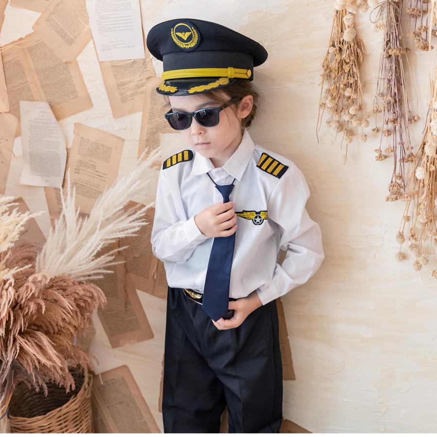 ハロウィン コスプレ 子供 男の子 パイロット 制服 飛行士 衣装 キッズ  
