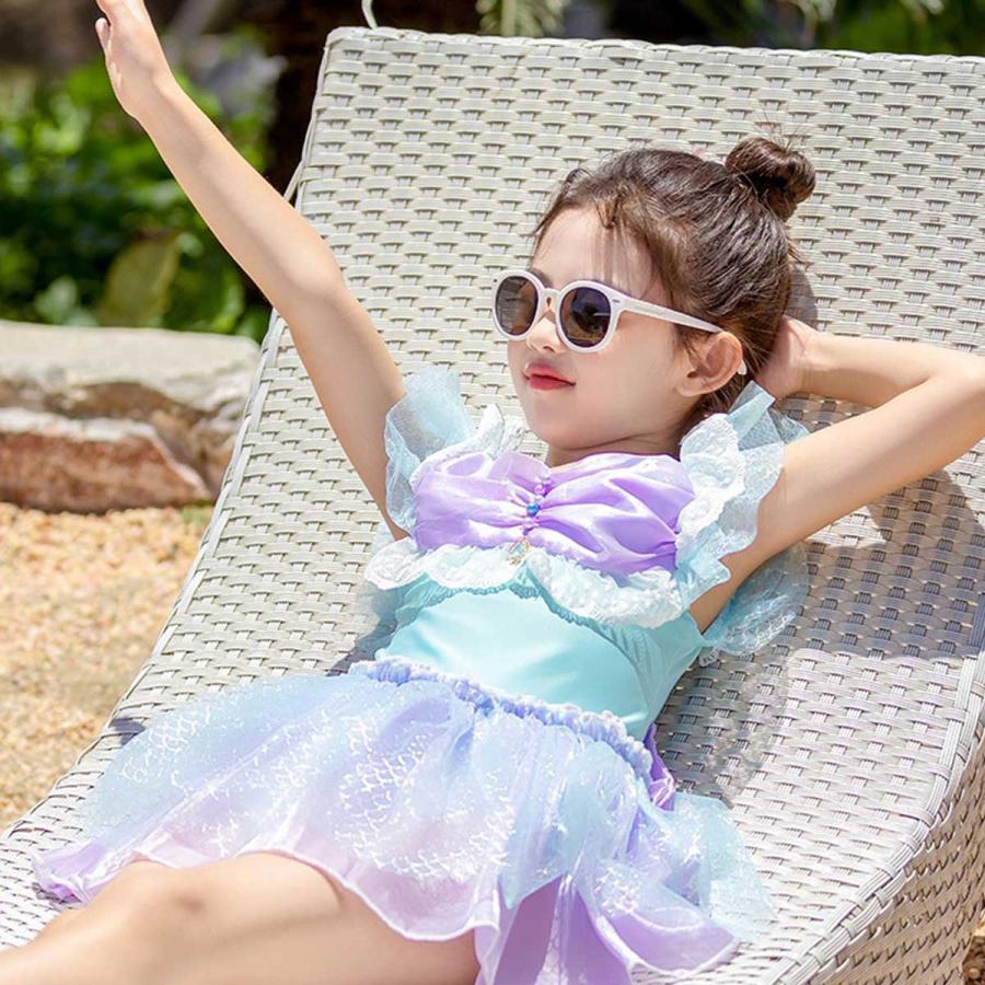 水着 キッズ アリエル ワンピース 子供 人魚姫 衣装 子ども リトル