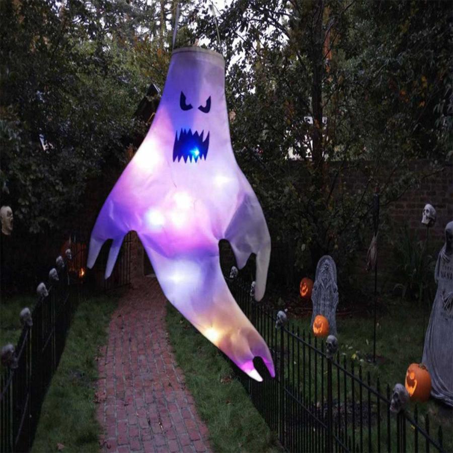 ハロウィン 飾り お化け ゴースト オーナメント 吊り下げ 幽霊 光る
