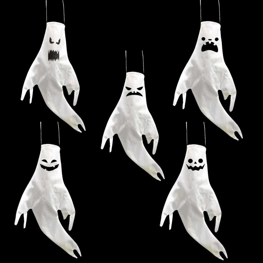 ハロウィン 飾り お化け ゴースト オーナメント 吊り下げ 幽霊 光る