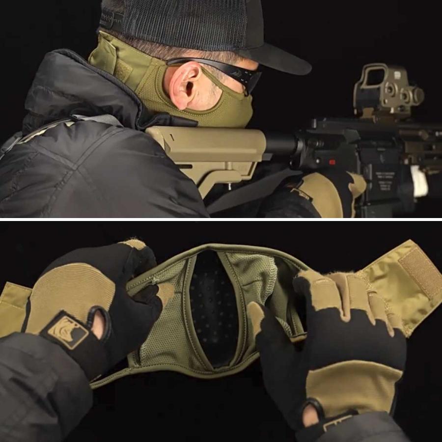 サバゲー マスク フェイスガード シューティングマスク 丸洗い可能