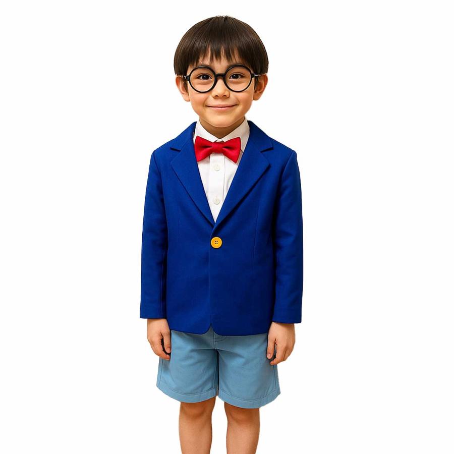 ポリス コスプレ ハロウィン 名探偵コナン コスチューム 6点フルセット】ハロウィン 衣装 子供 名探偵 コスプレ キッズ コナン