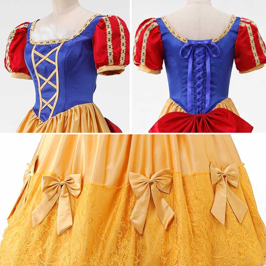 白雪姫 コスプレ ハロウィン 仮装 プリンセス ドレス コスチューム