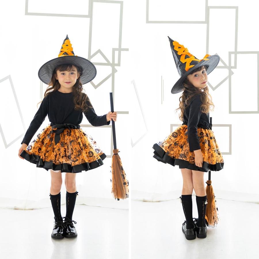 魔女の帽子＆ほうき付き】 ハロウィン コスプレ 子供 魔女 仮装 キッズ