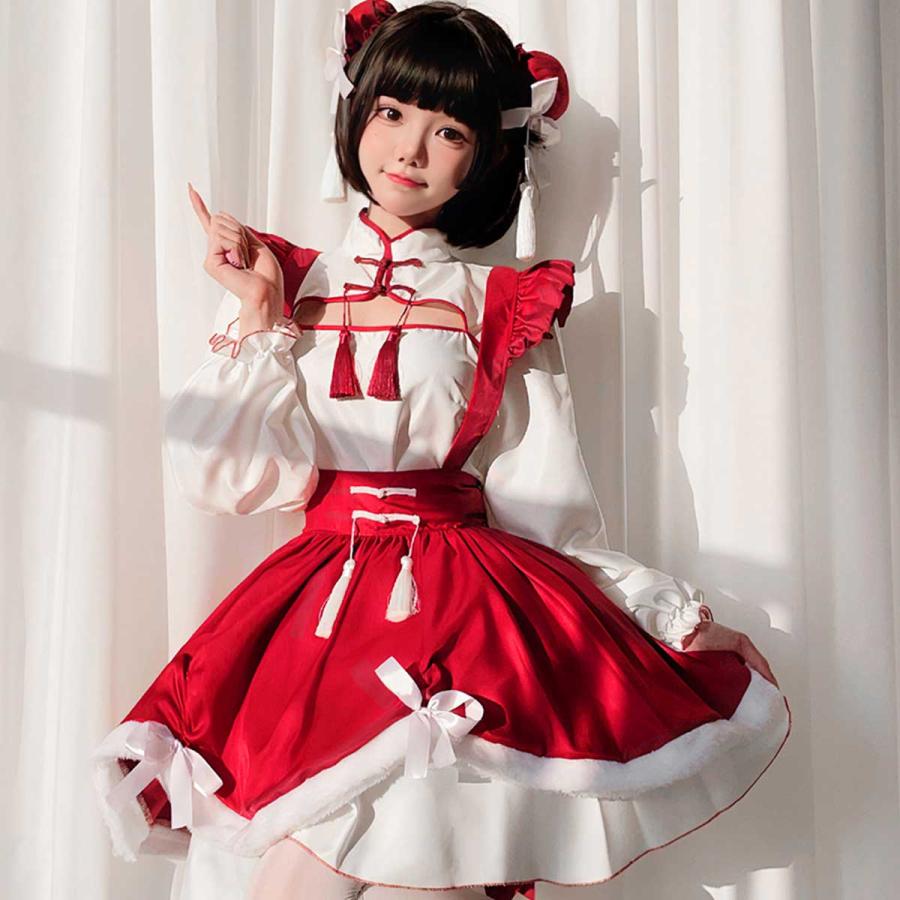 巫女 コスプレ ミニ ハロウィン 巫女服 ミニスカ メイド服 仮装 メイド