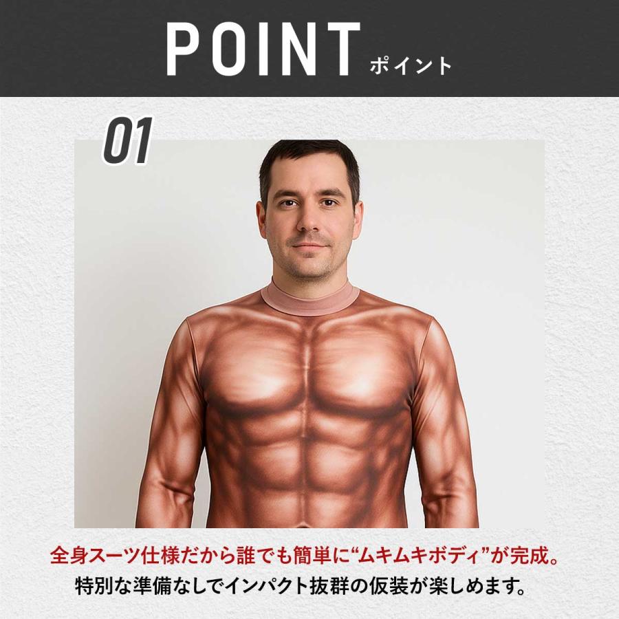 筋肉 コスプレ ハロウィン おもしろ 筋肉スーツ 面白い 着ぐるみ 仮装