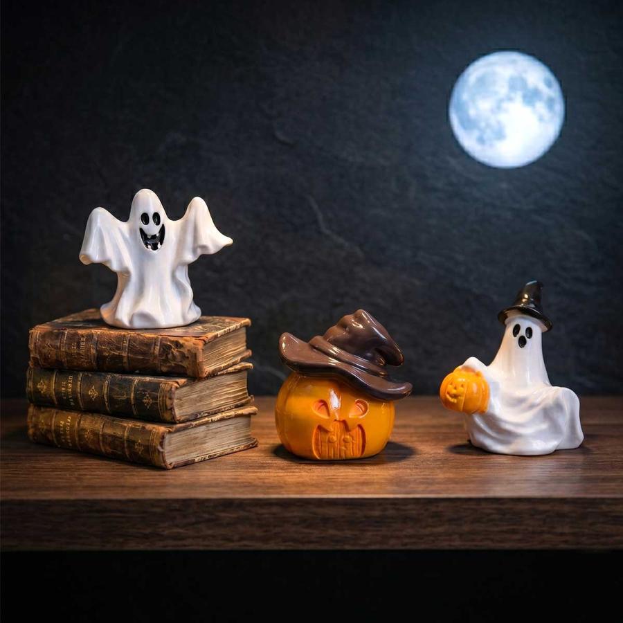 HALLOWEENインテリア 雑貨 置物 12個セット】 ハロウィン 飾り 置き物 装飾 小さい ミニ オブジェ