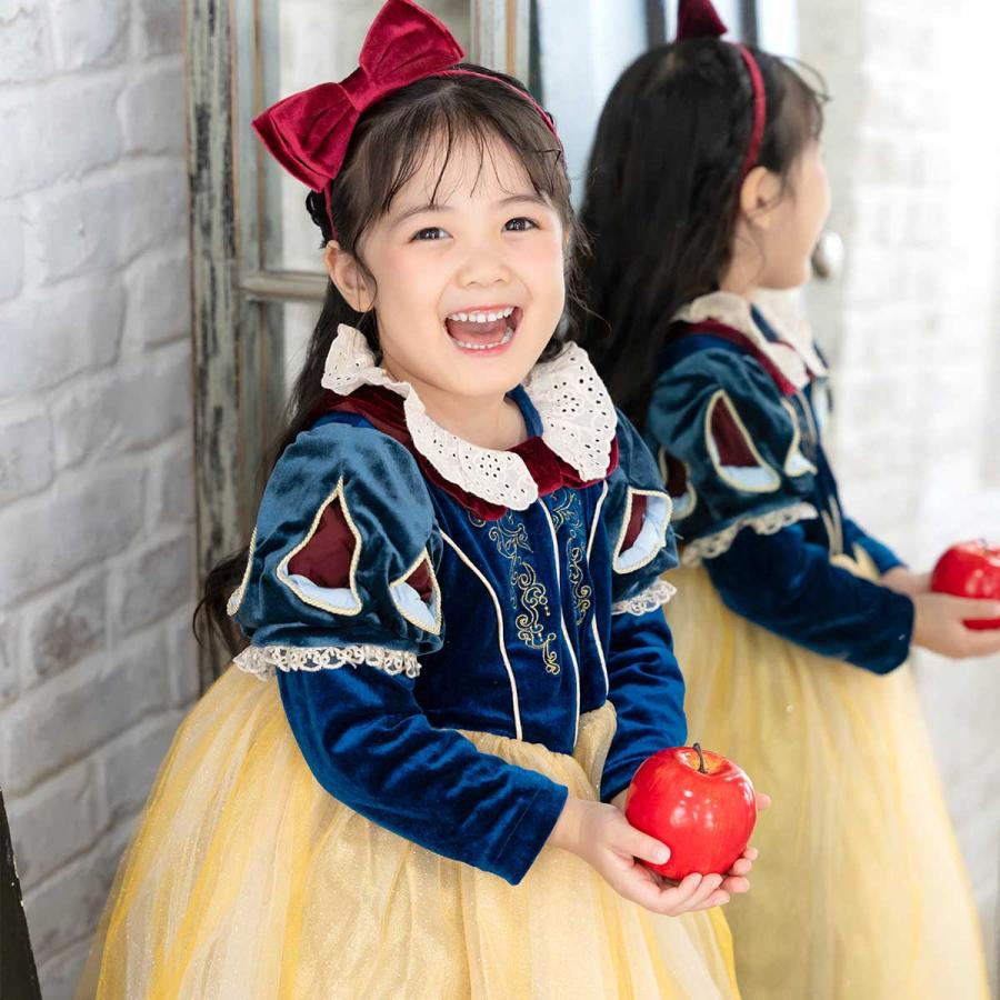 カチューシャ 林檎付】 白雪姫 コスプレ 女の子 プリンセス ドレス