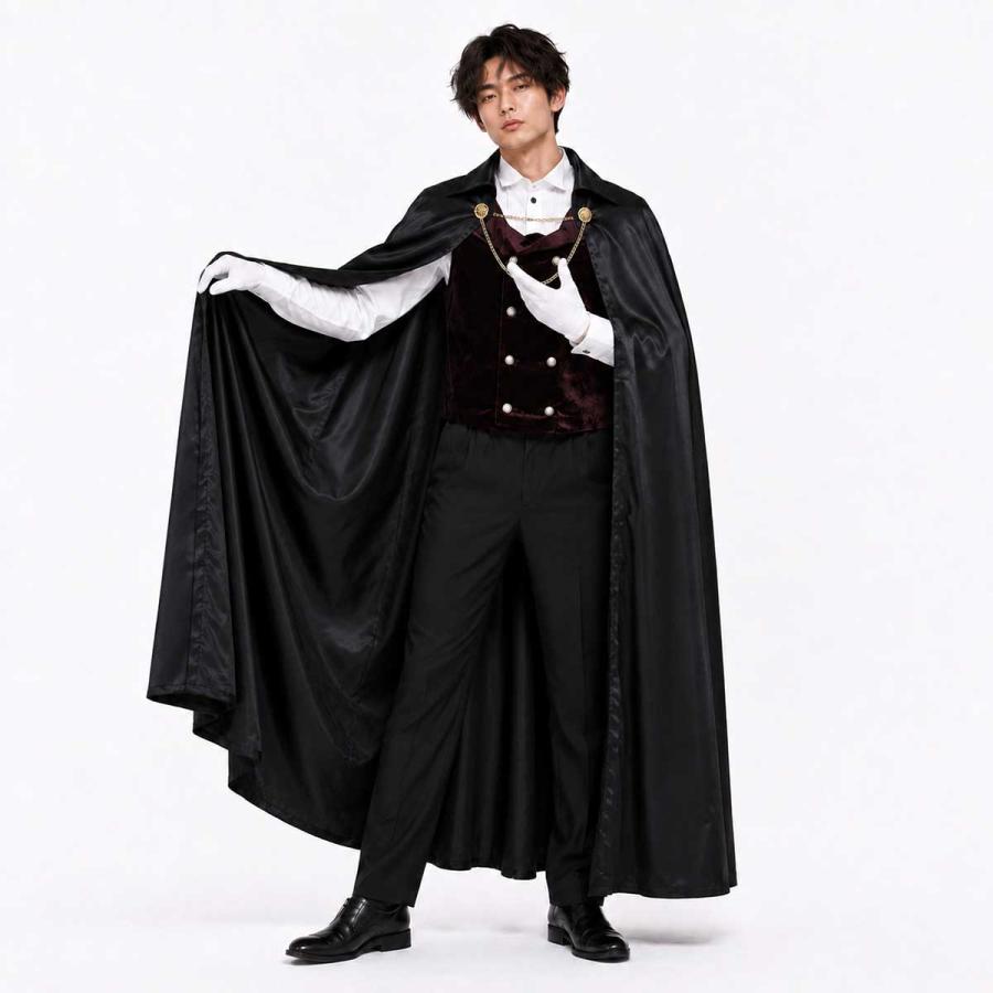 送料無料】 ハロウィン コスプレ 吸血鬼 ドラキュラ マント 衣装 仮装