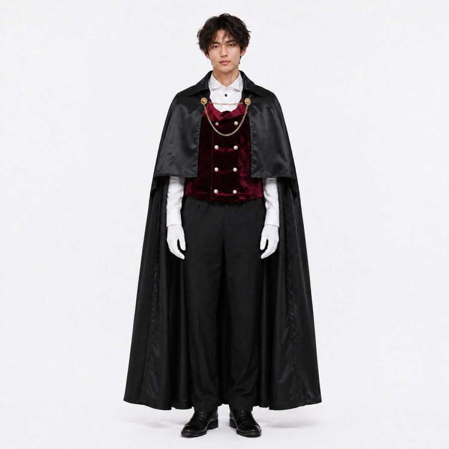 送料無料】 ハロウィン コスプレ 吸血鬼 ドラキュラ マント 衣装 仮装
