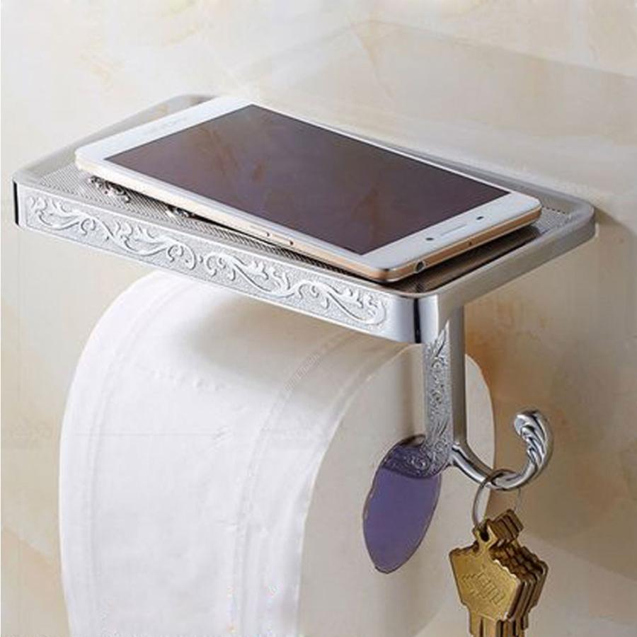 トイレットペーパー ホルダー アンティーク ゴールド シルバー