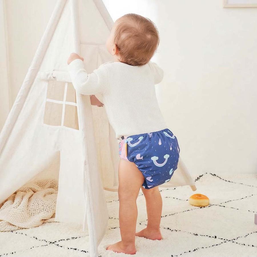 4枚セット】おむつカバー 布 ベビー オムツカバー パンツ 防水