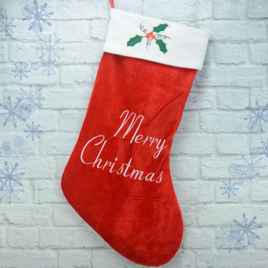 2枚セット】クリスマス 靴下 プレゼント 大きい サンタ くつ下