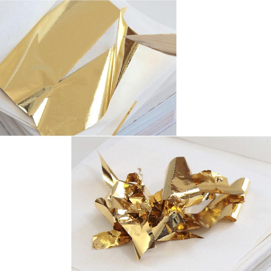 300枚セット】金箔 フェイク シート ヘア用 ネイル 壁紙 金箔シート