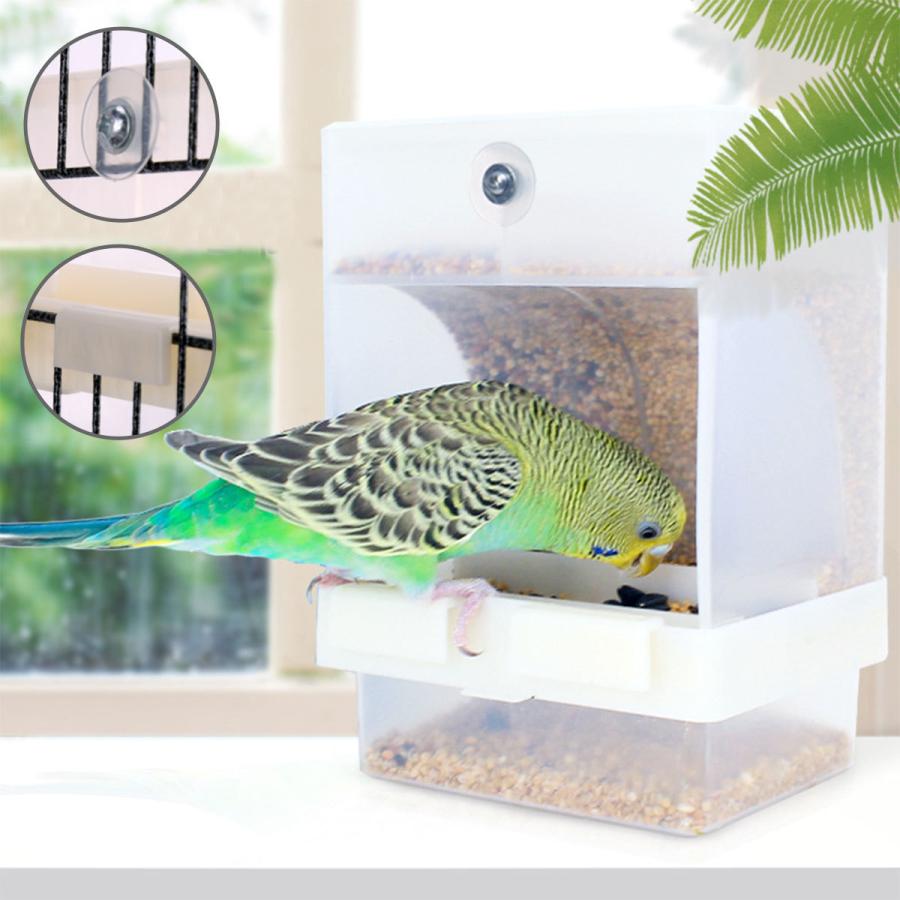 2点セット】バードフィーダー 鳥 餌入れ 自動 小鳥 餌台 食器 インコ
