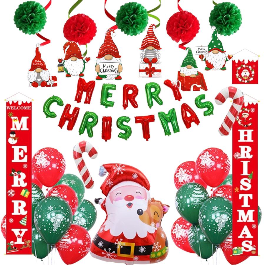 クリスマス ガーランド バルーン セット 室内 飾り メリークリスマス