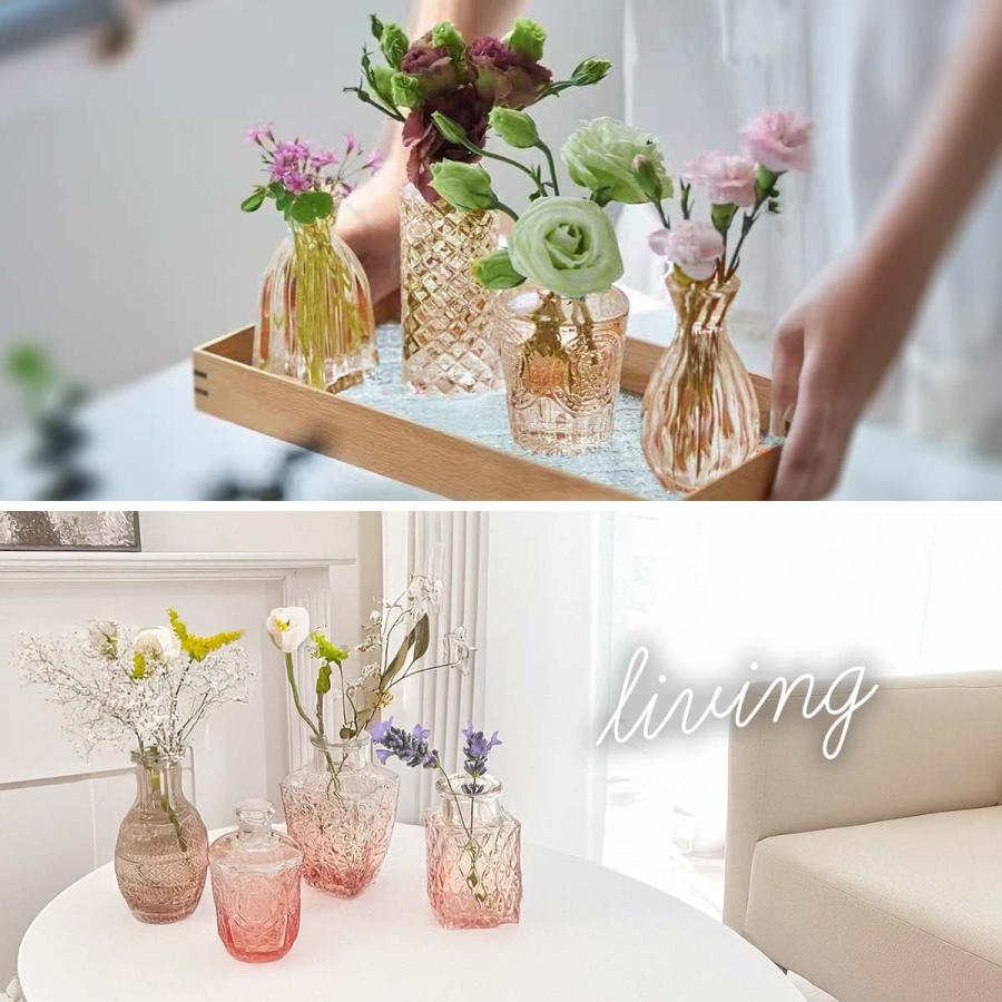 12個セット】花瓶 おしゃれ 陶器 花瓶 ガラス 小さい 一輪挿し