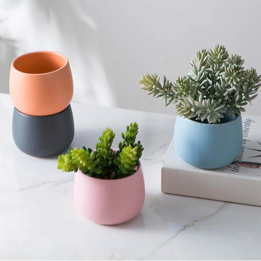 2サイズセット】植木鉢 おしゃれ プランター 陶器 受け皿 観葉植物 鉢