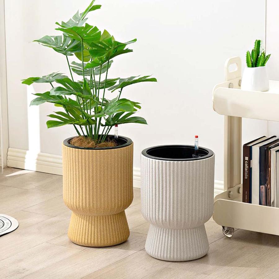 プラスチック製鉢 超軽量 おしゃれ プランター 高さ47㎝ 植木鉢 鉢 大型鉢 植木鉢 大型 プラスチック おしゃれ 室内 6号 8号 プランター 軽量