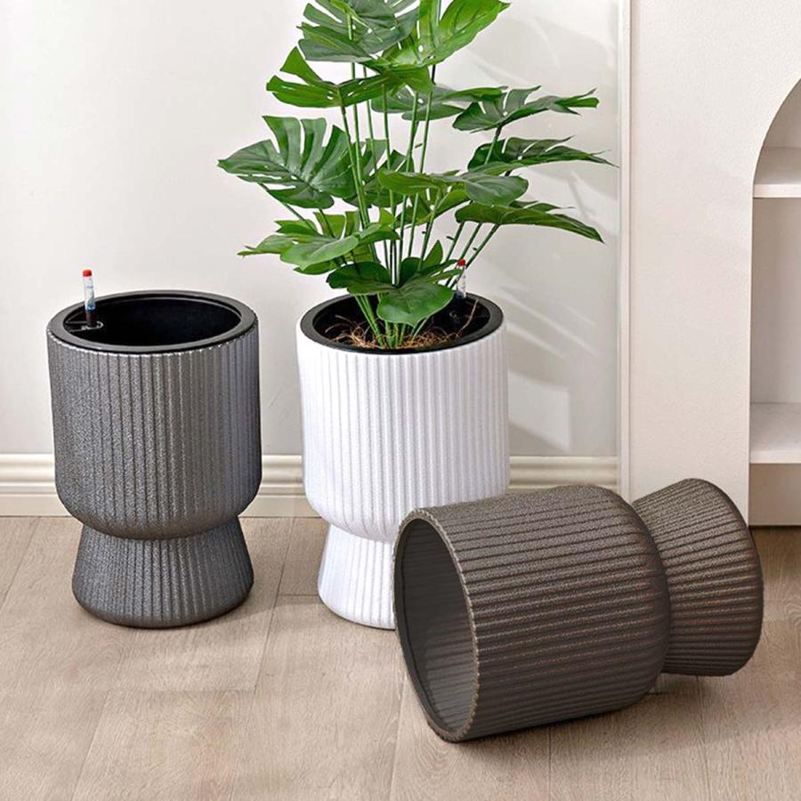 植木鉢 大型 プラスチック おしゃれ 室内 6号 8号 プランター 軽量