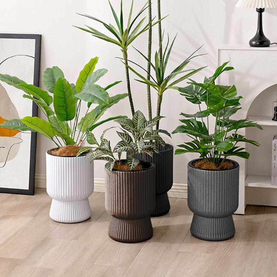 植木鉢 大型 プラスチック おしゃれ 室内 6号 8号 プランター 軽量