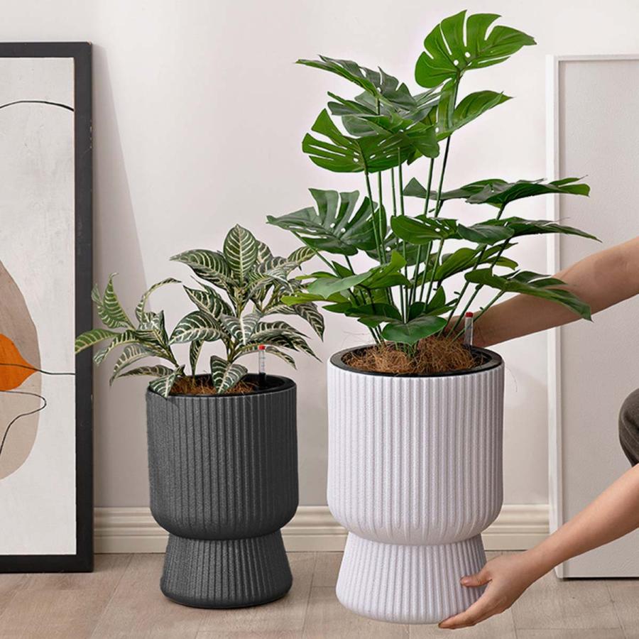 植木鉢 大型 プラスチック おしゃれ 室内 6号 8号 プランター 軽量