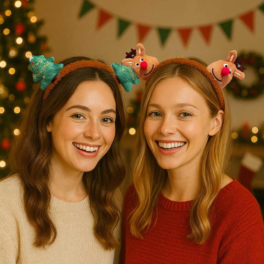 クリスマス コスプレ カチューシャ セット 髪飾り ヘアバンド : いいひ