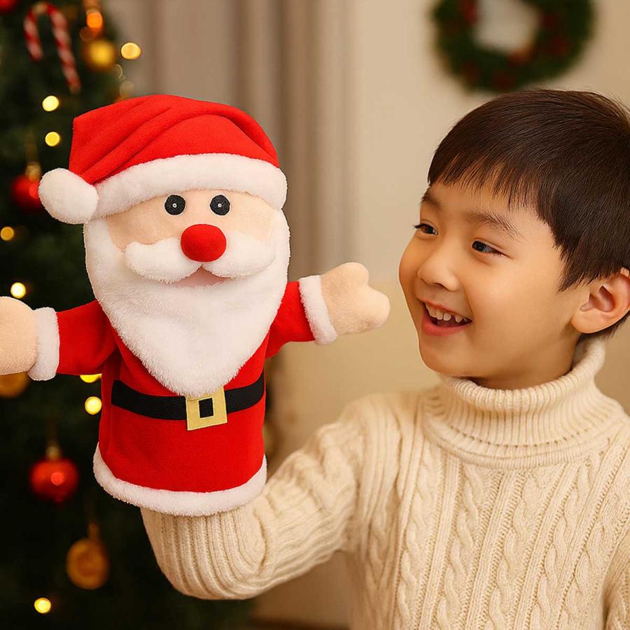 クリスマス パペット 人形 セット サンタ ぬいぐるみ : いいひ - 通販