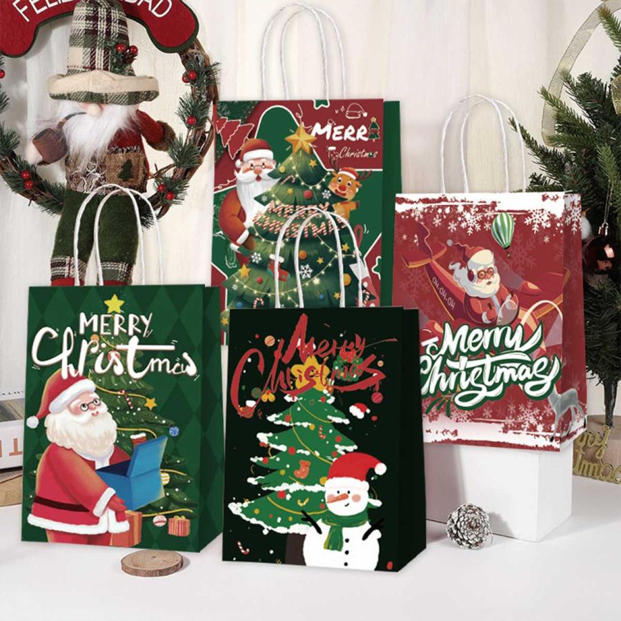クリスマス ラッピング 袋 セット ギフトバッグ プレゼント袋 手提げ