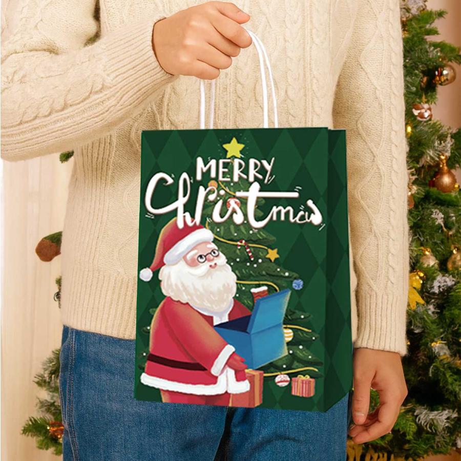 ✨クリスマスギフトバッグ Lサイズ ツリー サンタクロース 防水バッグ S8557d91feadd443dbaf58c95bd728