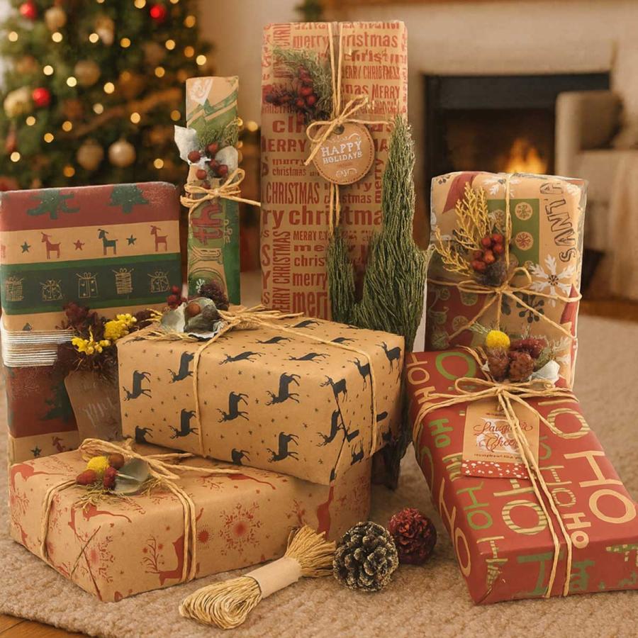 クリスマス ラッピング 包装紙 セット ラッピングペーパー ギフト 梱包