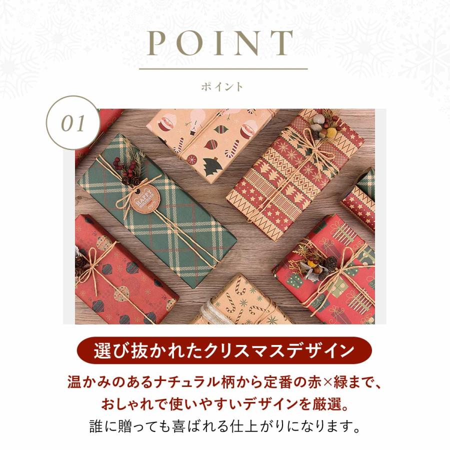 クリスマス ラッピング 包装紙 セット ラッピングペーパー ギフト 梱包