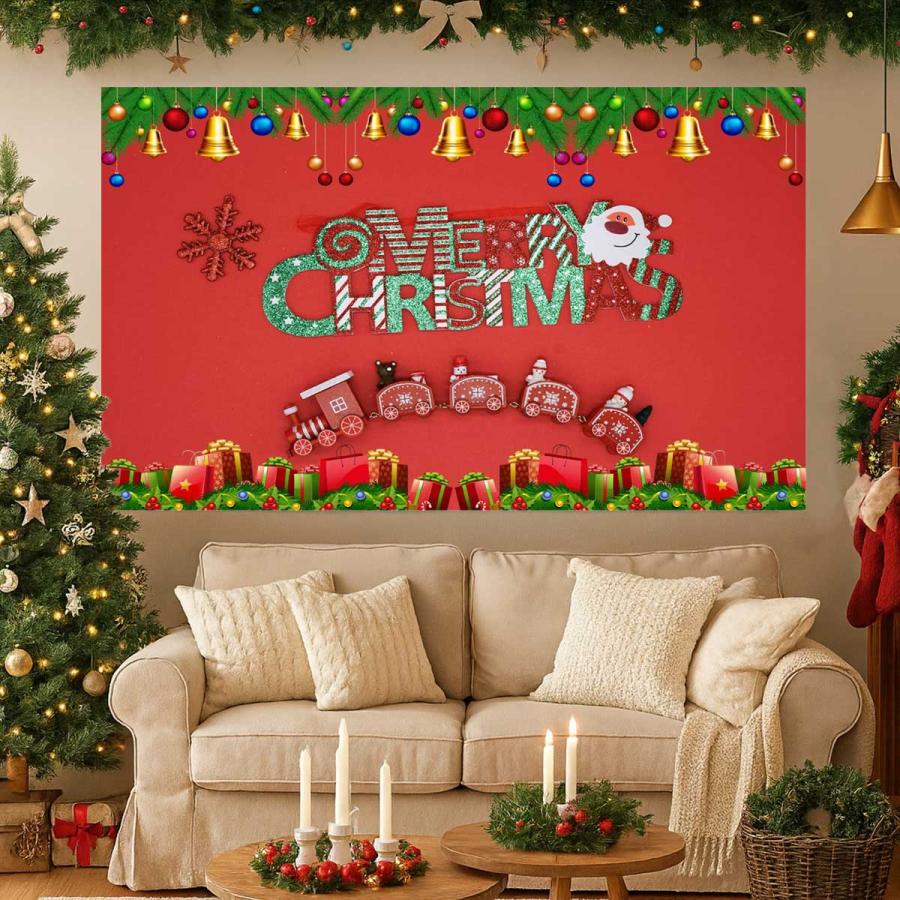 クリスマス タペストリー Xmas 飾り 室内 装飾 飾り付け 剥がせる