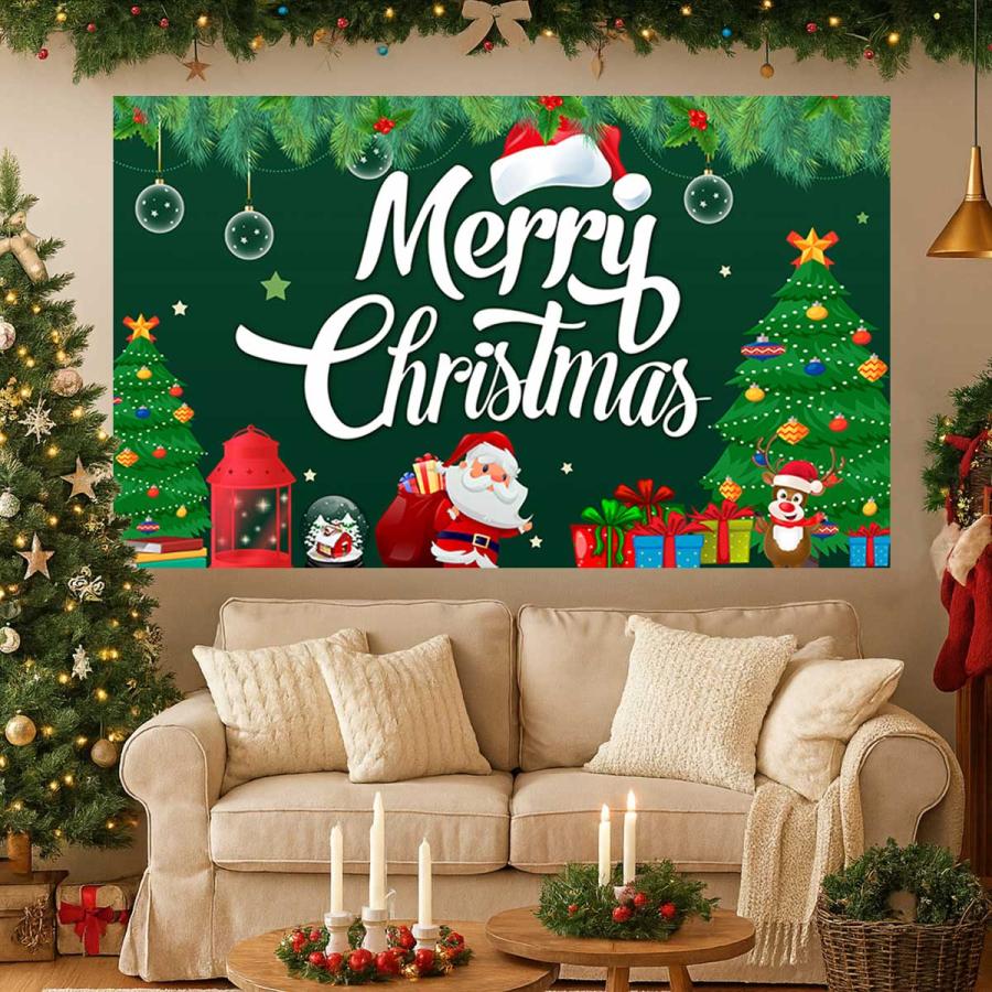 クリスマス タペストリー Xmas 飾り 室内 装飾 飾り付け 剥がせる