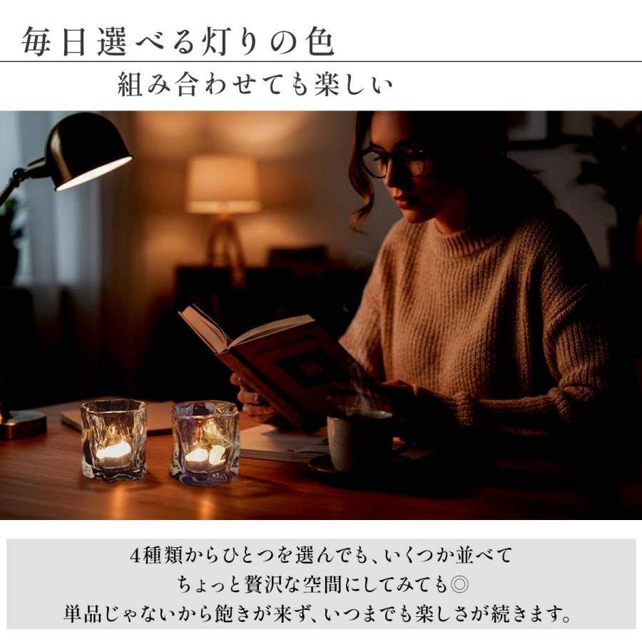 4種類 セット キャンドルホルダー ガラス キャンドルスタンド おしゃれ