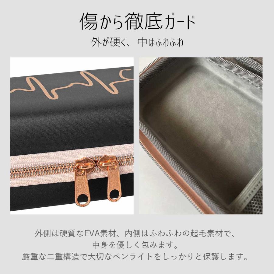 傷防止】 ペンライトケース 大容量 硬質 ペンライト ケース 防水 防傷