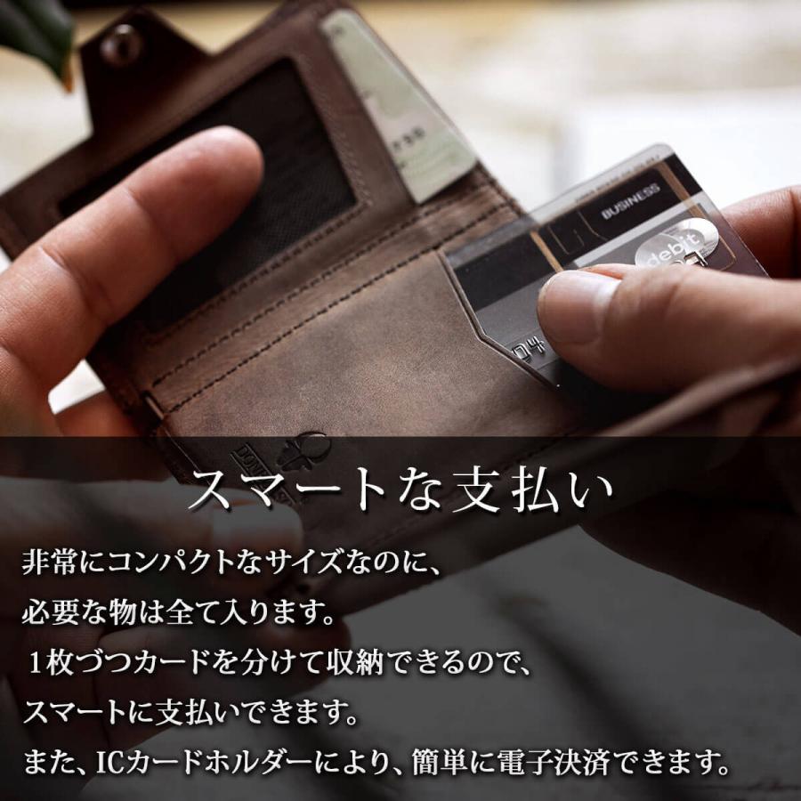 本革 ミニ財布 小さい財布 コンパクト 財布 ミニウォレット 三つ折り財布 メンズ ブランド 薄い財布 マネークリップ Za057 いいひ Yahoo ショッピング店 通販 Yahoo ショッピング