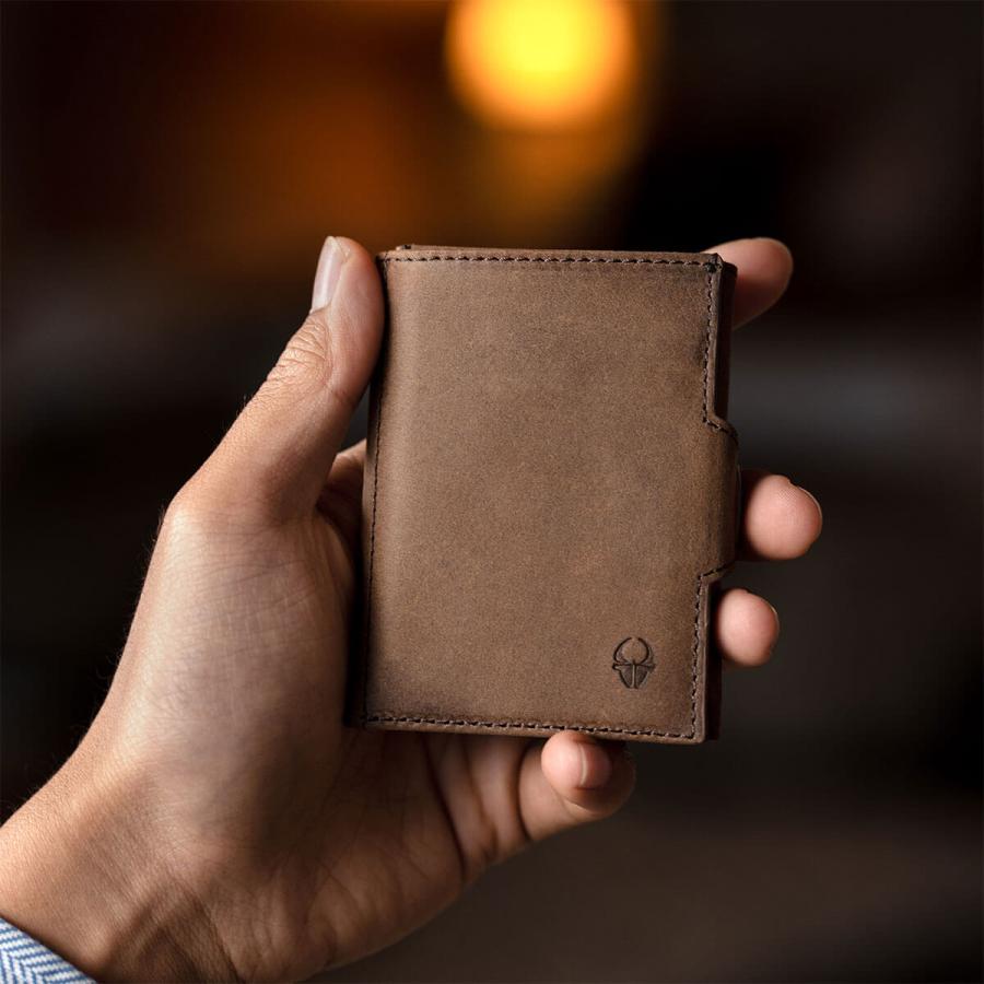 本革 ミニ財布 小さい財布 コンパクト 財布 ミニウォレット 三つ折り財布 メンズ ブランド 薄い財布 マネークリップ Za057 いいひ Yahoo ショッピング店 通販 Yahoo ショッピング