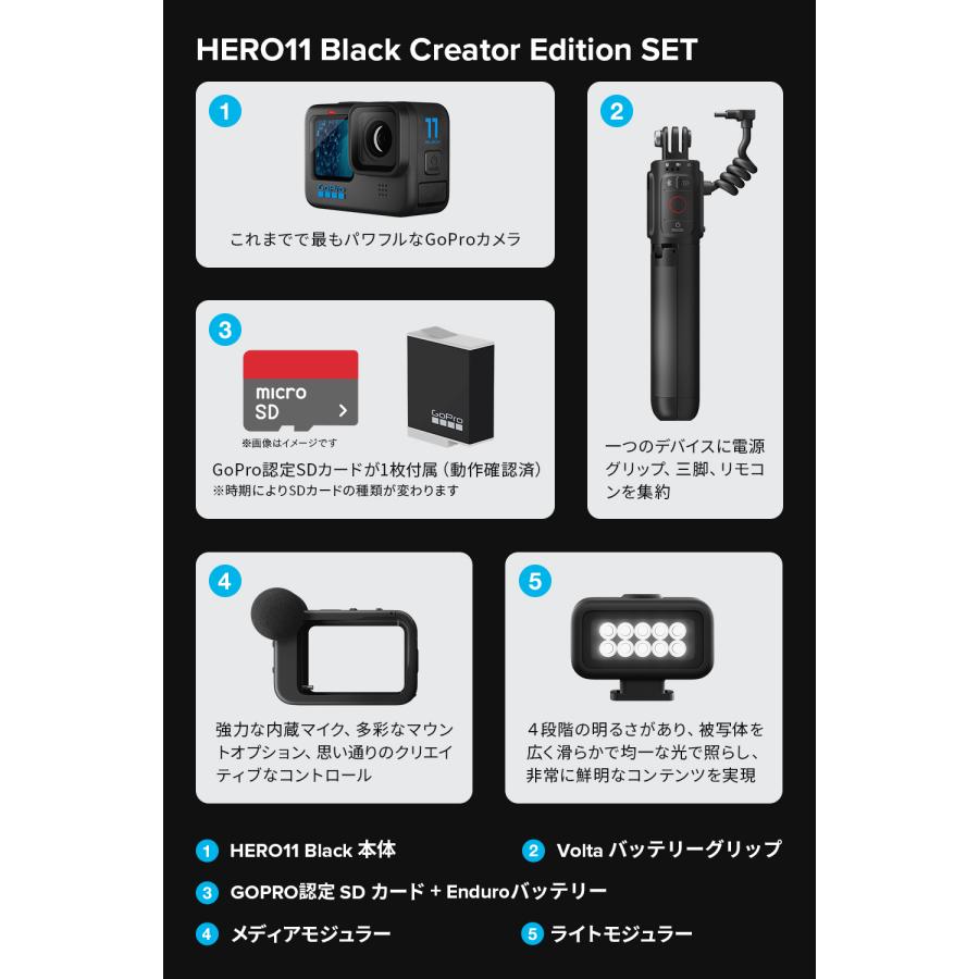 GoPro公式限定 HERO11 Black クリエーターエディション Volta +