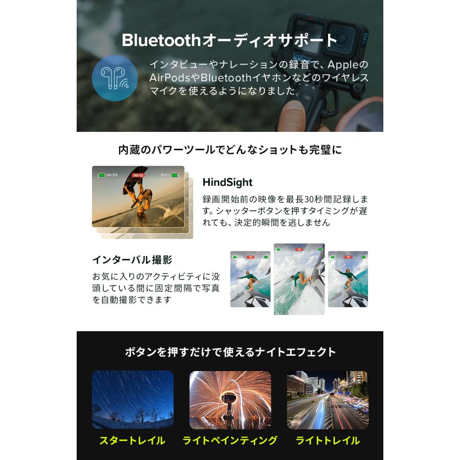 GoPro HERO12 Black + 認定SDカード + 非売品日本語説明書 Amazon | 【2年保証】GoPro公式ストア限定 GoPro HERO12 Black +