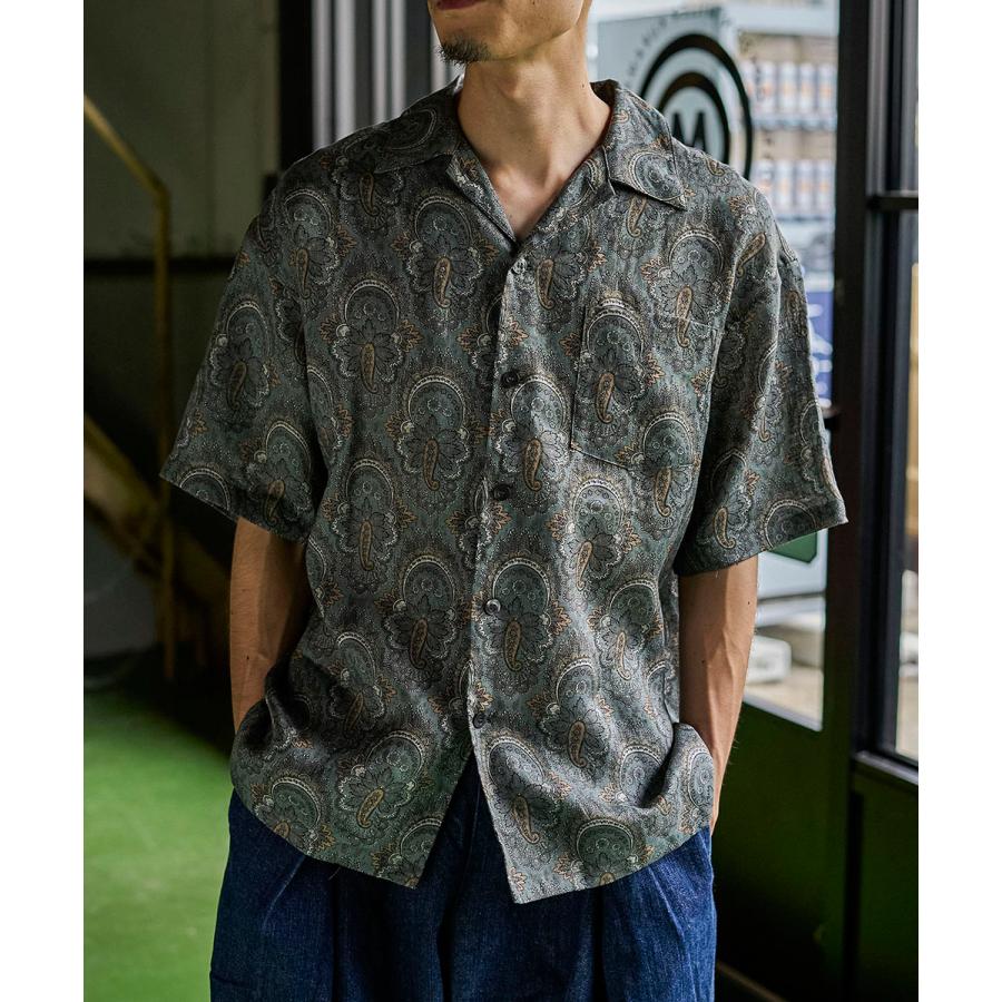 GORDON MILLER（ゴードンミラー） リネンペイズリー アロハシャツ