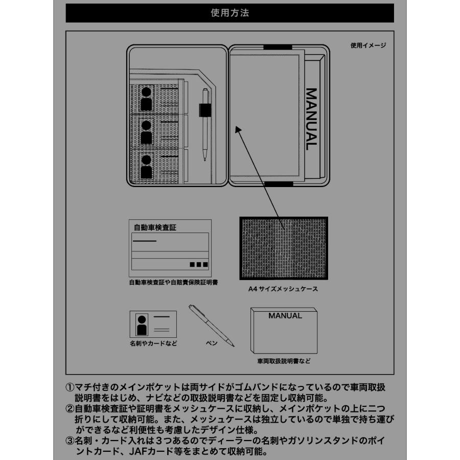 GORDON MILLER（ゴードンミラー） コーデュラ 車検証ポーチ 車検証