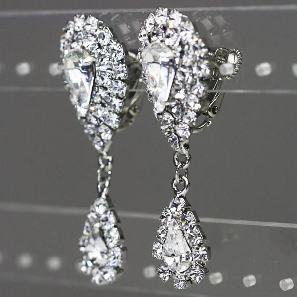 SWAROVSKI（スワロフスキー） イヤリング 痛くない 大ぶり 結婚式