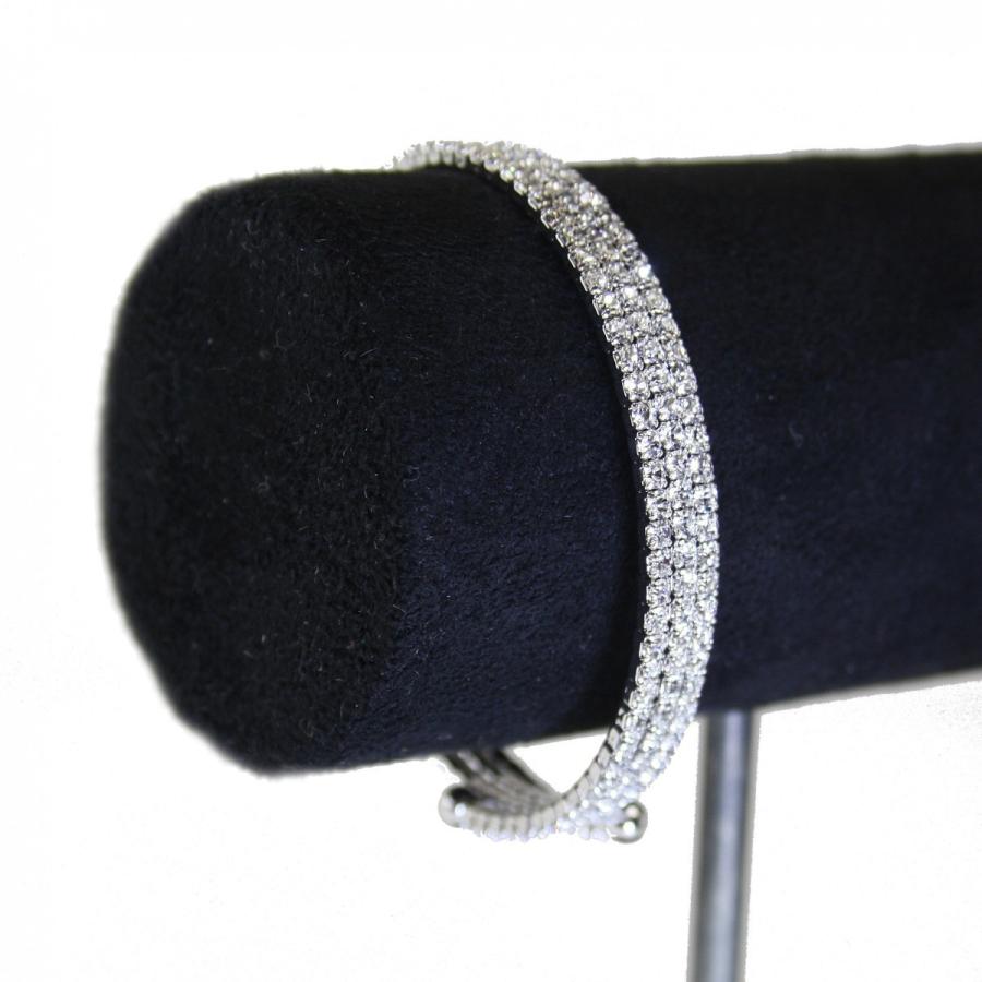 SWAROVSKI ブレスレット スワロフスキー クリア 3連 バングル
