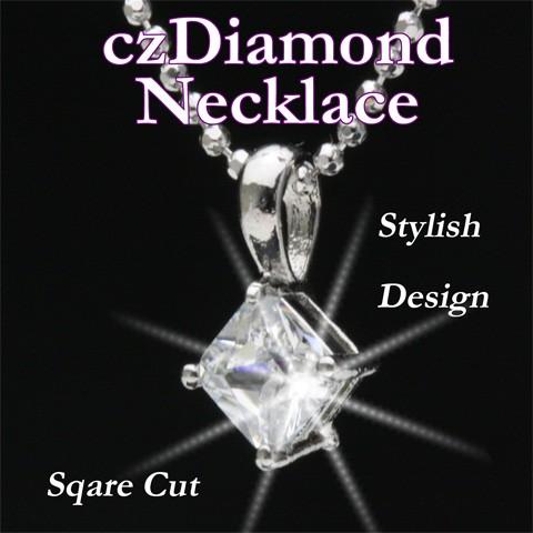 SWAROVSKI（スワロフスキー） ネックレス CZダイヤモンド スクエア