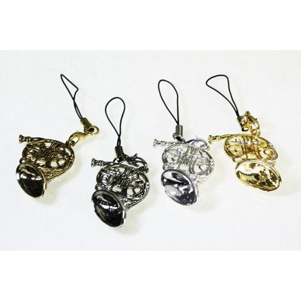 SWAROVSKI（スワロフスキー） 携帯ストラップ ホルン 楽器 金管楽器