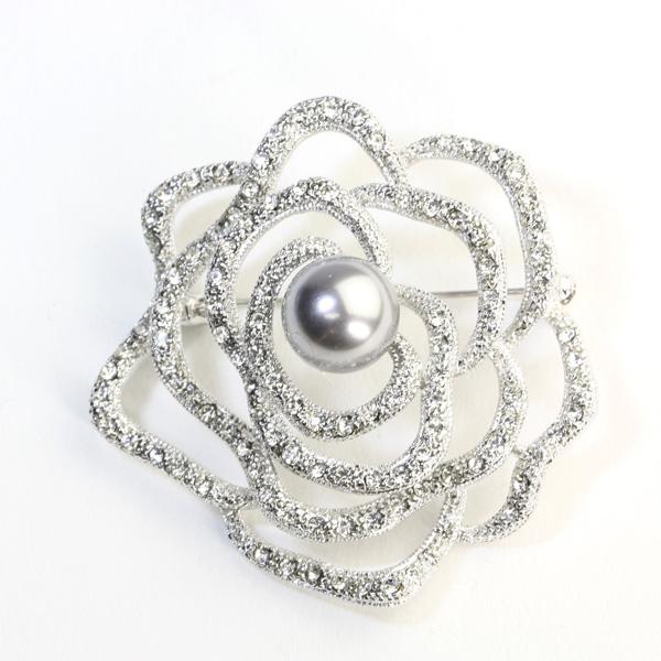 SWAROVSKI（スワロフスキー） ブローチ 卒業式 真珠 パール コサージュ