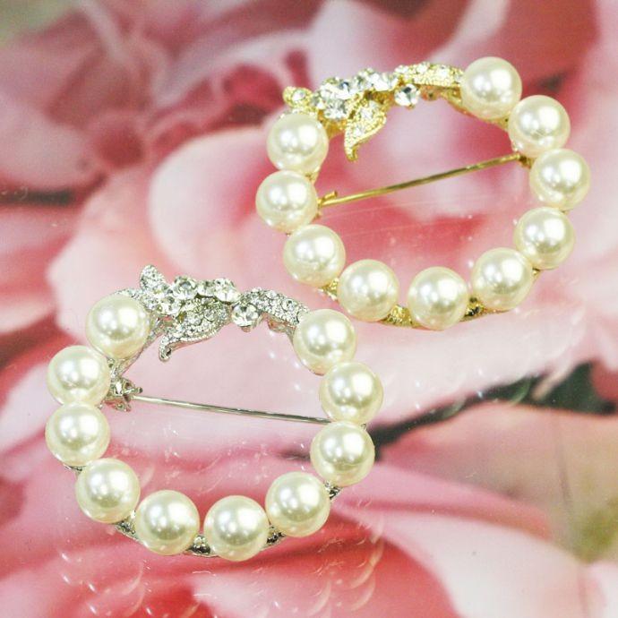SWAROVSKI ブローチ 卒業式 パール おしゃれ 卒園式 入学式 入園式 