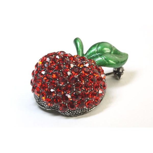 Swarovski スワロフスキー 希少 ヴィンテージ ブローチ チェリー